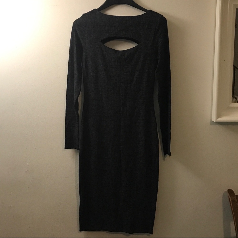 Bailey 44 midi Gabriel bodycon dress in anthracite SMALL - Picture 8 of 8